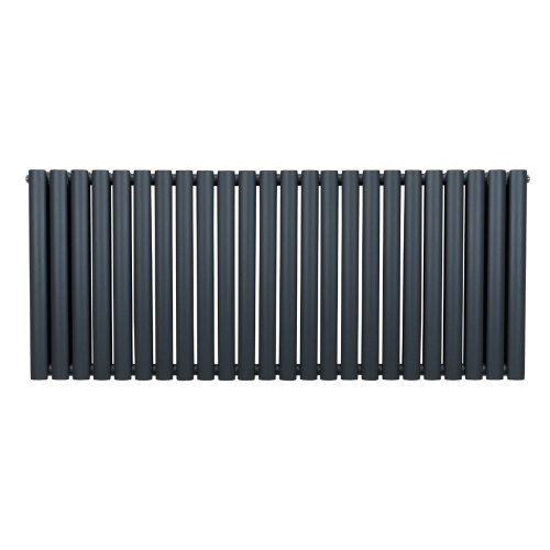 Ovale Kolomradiator - 600mm x 1440mm - Grijs 1
