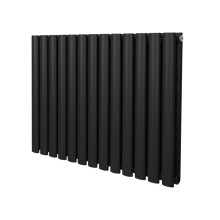 Radiador De Columna Ovalada Horizontal Negro 60cm x 78cm