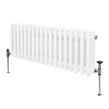 Radiador Tradicional 3 Columnas Horizontal Blanco 30x83cm