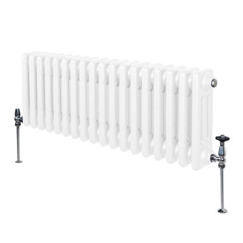 Radiador Tradicional 3 Columnas Horizontal Blanco 30x83cm