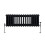Traditionel 3-søjlet radiator - 300 x 832 mm - Sort 2