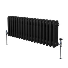 Tradycyjny grzejnik 3-kolumnowy - 300 x 832 mm - czarny