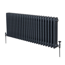 Hagyományos 3 oszlopos radiátor - 600 x 1192 mm - Antracit szürke