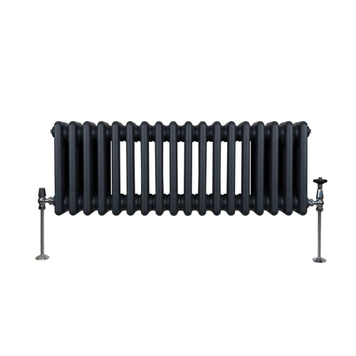 Παραδοσιακό καλοριφέρ 3 στηλών - 300 x 832 mm - γκρι ανθρακί 1