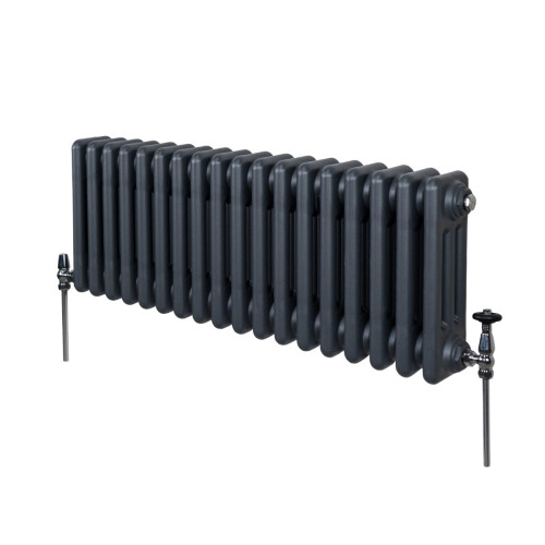 Παραδοσιακό καλοριφέρ 3 στηλών - 300 x 832 mm - γκρι ανθρακί