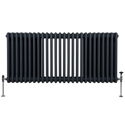 Παραδοσιακό καλοριφέρ 3 στηλών - 600 x 1192 mm - γκρι ανθρακί 1