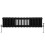 Radiador Tradicional 3 Columnas Horizontal Negro 30x119.2cm 2