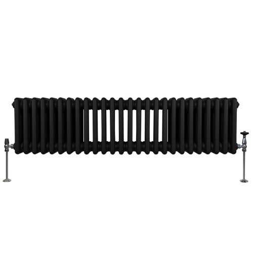Radiador Tradicional 3 Columnas Horizontal Negro 30x119.2cm 1