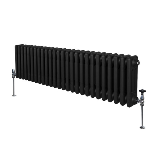 Radiador Tradicional 3 Columnas Horizontal Negro 30x119.2cm