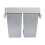 Pullout Soft Close Sliding Recycling Double Kitchen 90L Waste Large Dust Bin & Can Crusher 3