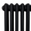 Traditionel 3-søjlet radiator - 1800 x 472 mm - Sort 2