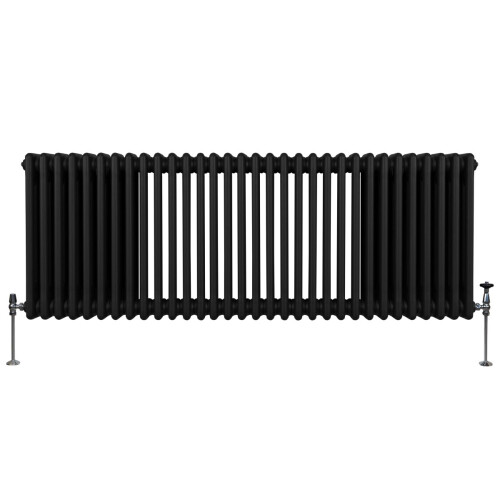 Παραδοσιακό θερμαντικό σώμα 3 στηλών - 600 x 1462 mm - μαύρο 1