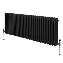 Radiador Tradicional 3 Columnas Horizontal Negro 60x146.2cm