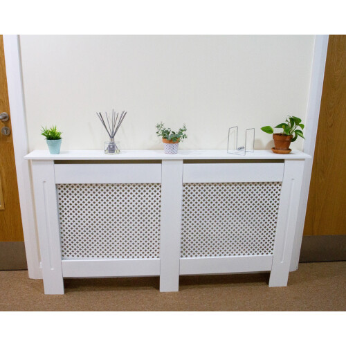 Adjustable Radiator Cover MDF Unfinished 1400mm - 1920mm 1