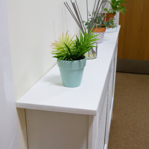 Adjustable Radiator Cover MDF Unfinished 1400mm - 1920mm 2