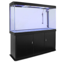 Aquarium ? bords Noir de 300 Litres avec Meuble de Support Noir