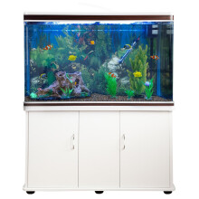Aquarium tropical avec meuble blanc et ?quipement complet 4ft 300 litres