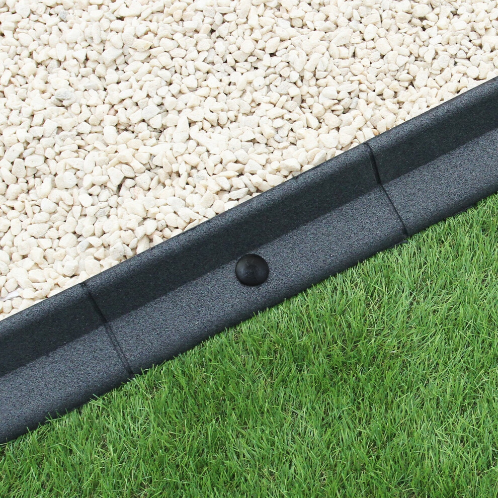 Flexible Lawn Edging Garden Borden Grass Path Edge Pathways Rubber 1.2m Lengths