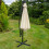 Zweefparasol 3m met LED verlichting - Crème 5