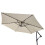 Zweefparasol 3m met LED verlichting - Crème 6