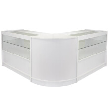 MonsterShop - Comptoirs de Magasin Gemini C1200 et CM60 Blanc-Lilas