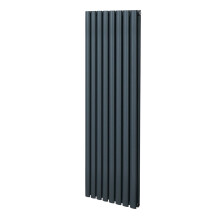 Radiador De Columna Ovalada Vertical Gris Antracita 160cm x 48cm