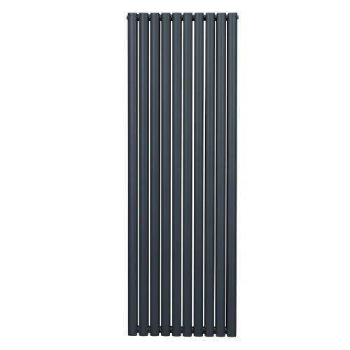 Oval Röhrenheizkörper - 1800mm x 600mm - Anthrazitgrau 1