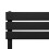 Θερμαντικό σώμα μπάνιου πάνελ – 1200 mm x 600 mm – μαύρο 3
