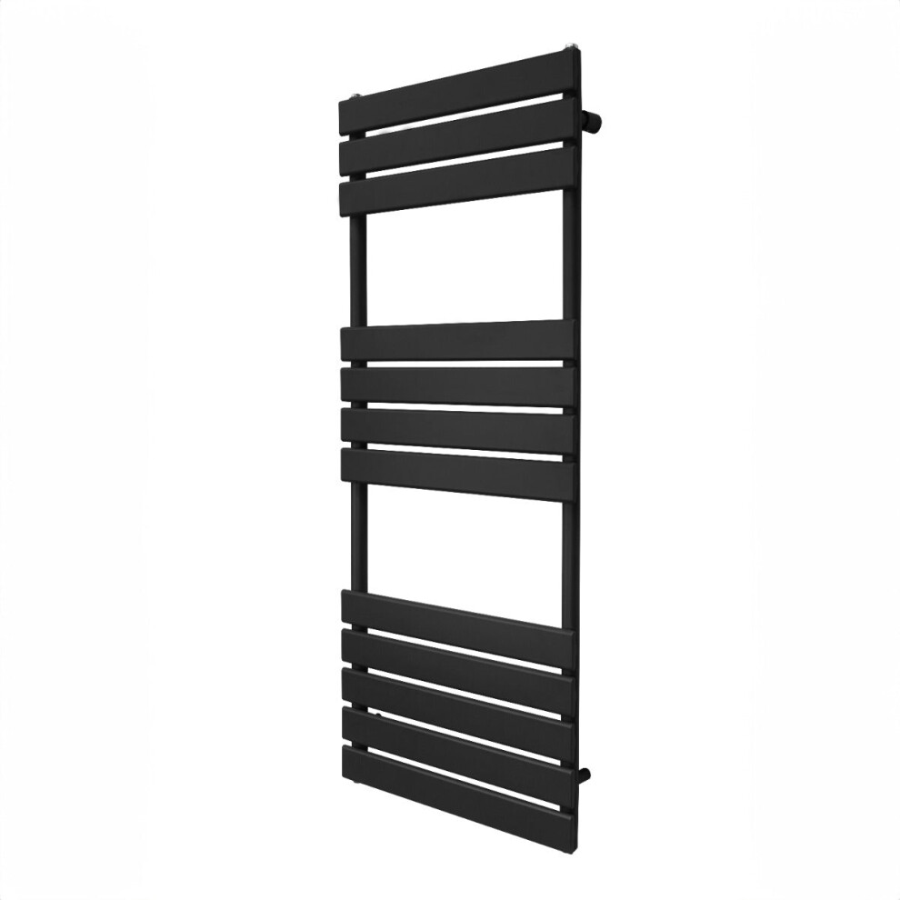 Radiateur S?che-Serviettes Plat 1200 x 450mm Chauffage Salle de Bain Noir