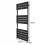 Θερμαντικό σώμα μπάνιου πάνελ – 1200 mm x 450 mm – μαύρο 5