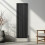 Oval Röhrenheizkörper - 1600mm x 480mm - Schwarz 4