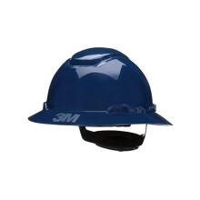 3M 142-H-810SFV-UV SecureFit Vented Full Brim Style Safety Helmet with Uvicator Sensor, Navy Blue - One Size