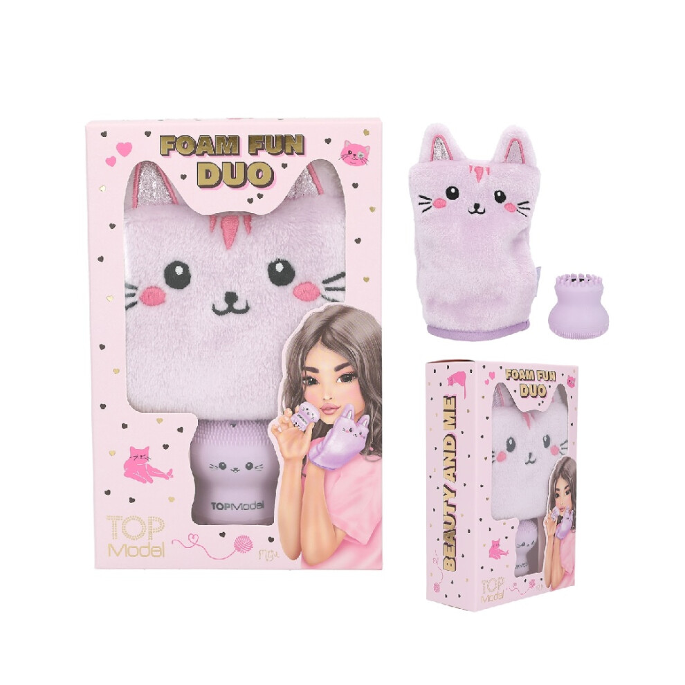 Topmodel Foam Fun Duo Wash Glove And Facialsponge Set Beauty And Me