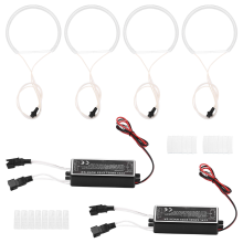 4 kpl valkoinen ajovalo CCFL LED Angel Eyes Kit Halo Ring DRL suuntavilkkulamppu E36 E46 E39 E38