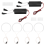 4 τμχ Λευκός προβολέας CCFL LED Angel Eyes Kit Halo Ring DRL Λάμπα φλας για- E36 E46 E39 E38 3