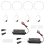 4 τμχ Λευκός προβολέας CCFL LED Angel Eyes Kit Halo Ring DRL Λάμπα φλας για- E36 E46 E39 E38 2