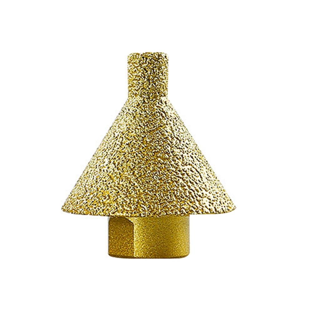 M10 Diamond Beveling Chamfering Bit Hole Drill Reaming Cone Carve Polish Grinding Wheel For Porcelain Tiles Marble 45Mm 4852624802159