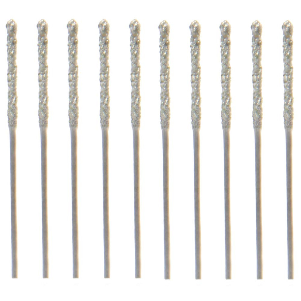 20Pcs 0.8mm Diamond Coated Tipped Tip Twist Drill Bit for Glass Jewelry Stone Tile