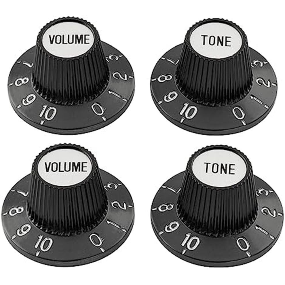 Boutons de chapeau de sorci?re Contr?le du volume de tonalit? sup?rieure pour p?dale d'effet d'amplificateur de basse de guitare ?lectrique
