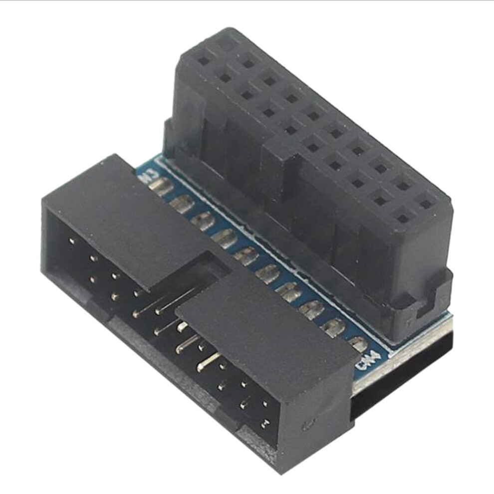 Usb 3.0 90 Degree Adapter 20Pin Male To Female L Turn Right Angle Power Motherboard Down Angled Black 4852624817375