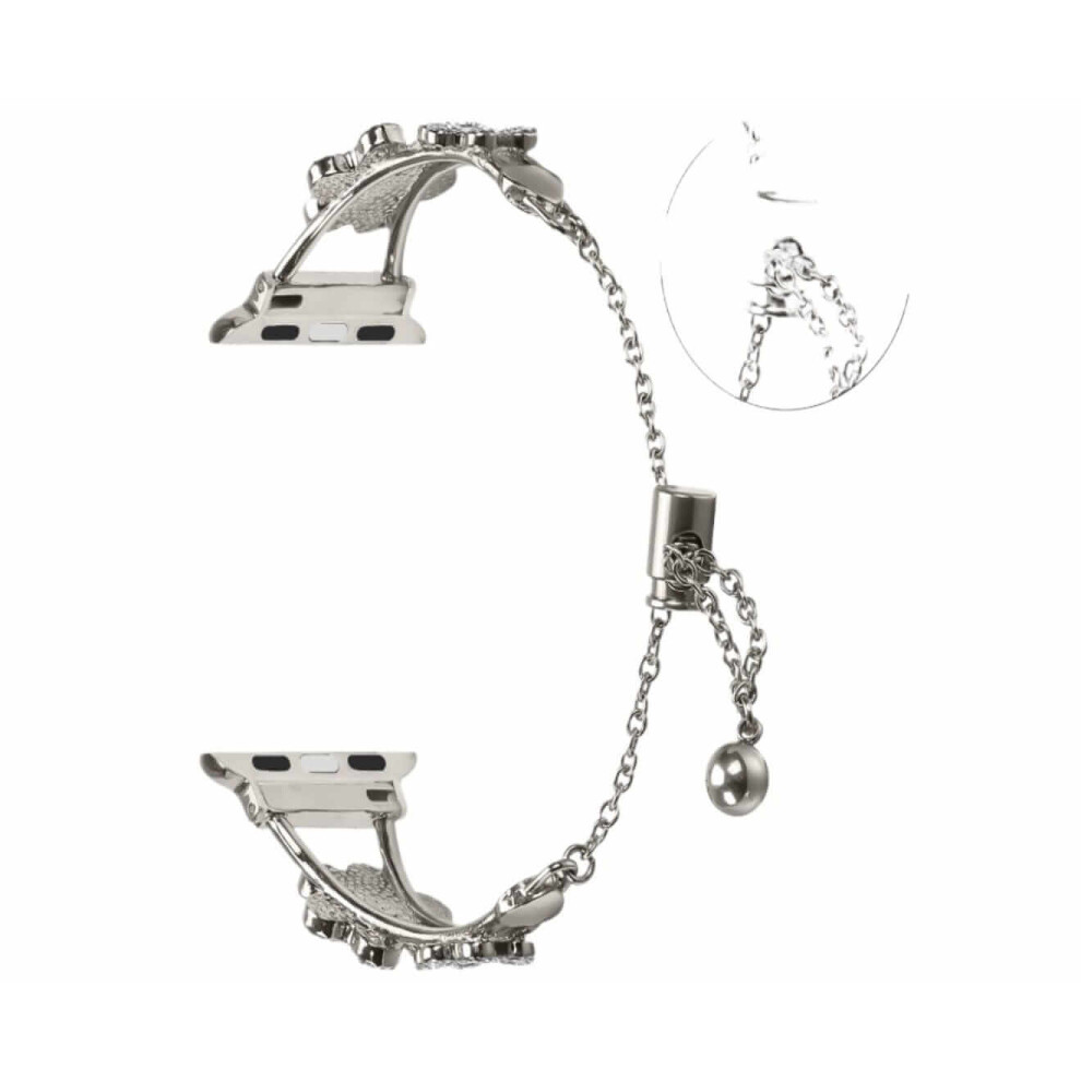 Diamond Studded Chain Strap Suitable For Apple Watch789/Iwatchs10 Ultra2 Not,Specified 766262132193