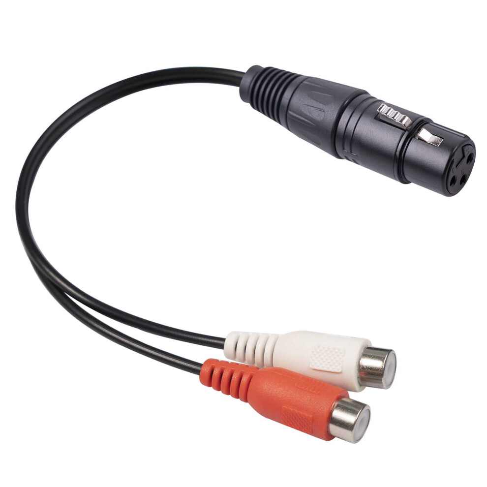 3714 3Pin Xlr Female To 2 X Rca Female Audio Cable 766262133091