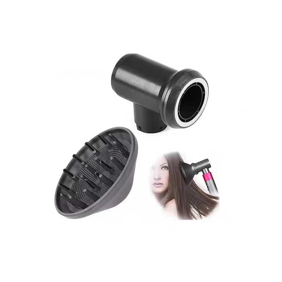Xske Tec For Dyson Hair Dryer Airwarp Diffusion Nozzle Attachment Replacement Accessories With Adapter
