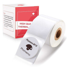 Pour Phomemo M110/M200 200 pièces/rouleau 30x30mm étiquettes thermiques auto-adhésives rondes