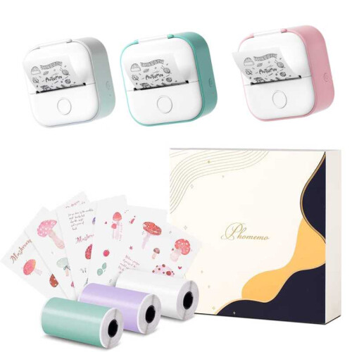 Phomemo T02 Gift Box Phone Bluetooth Mini Printer Photo Thermal Printer Family Student Wrong Question Printer 2