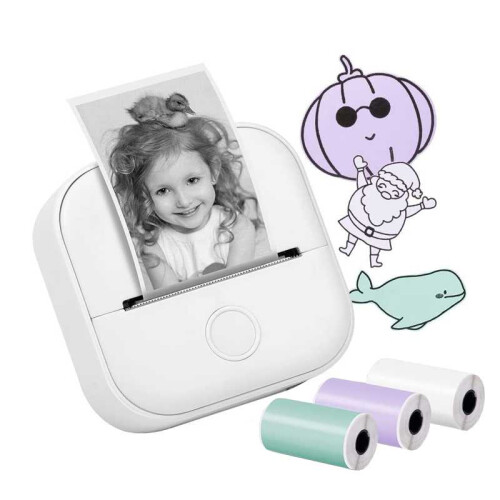 Phomemo T02 Gift Box Phone Bluetooth Mini Printer Photo Thermal Printer Family Student Wrong Question Printer 1
