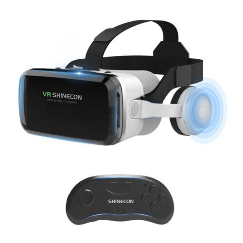 VRSHINECON G04BS+B01 Handle 3D Virtual Reality Helmet VR Glasses With Bluetooth Headset 1