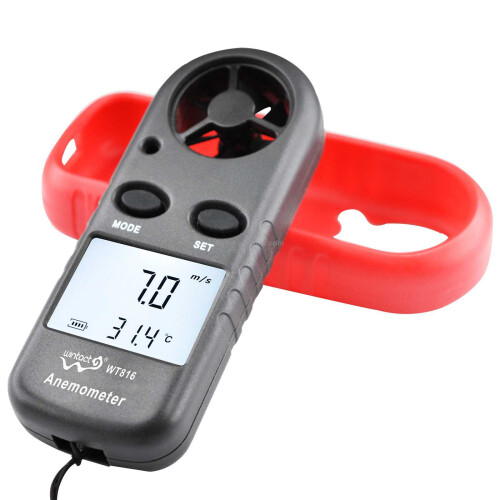 Wintact WT816 Digitales elektronisches Thermometer-Anemometer 2