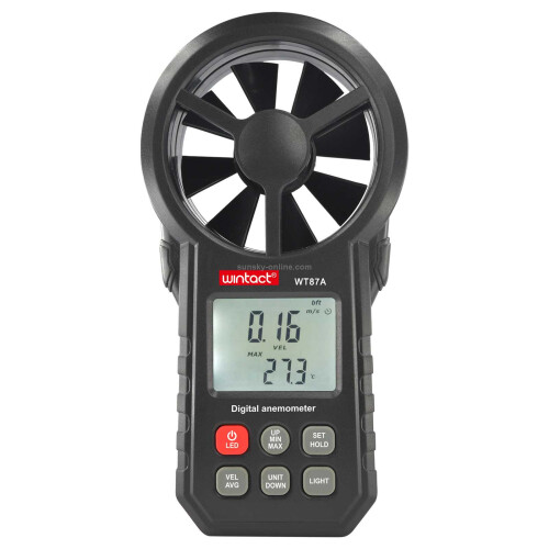 WINTACT WT87A Tragbares Anemometer-Thermometer Windgeschwindigkeitsmesser
