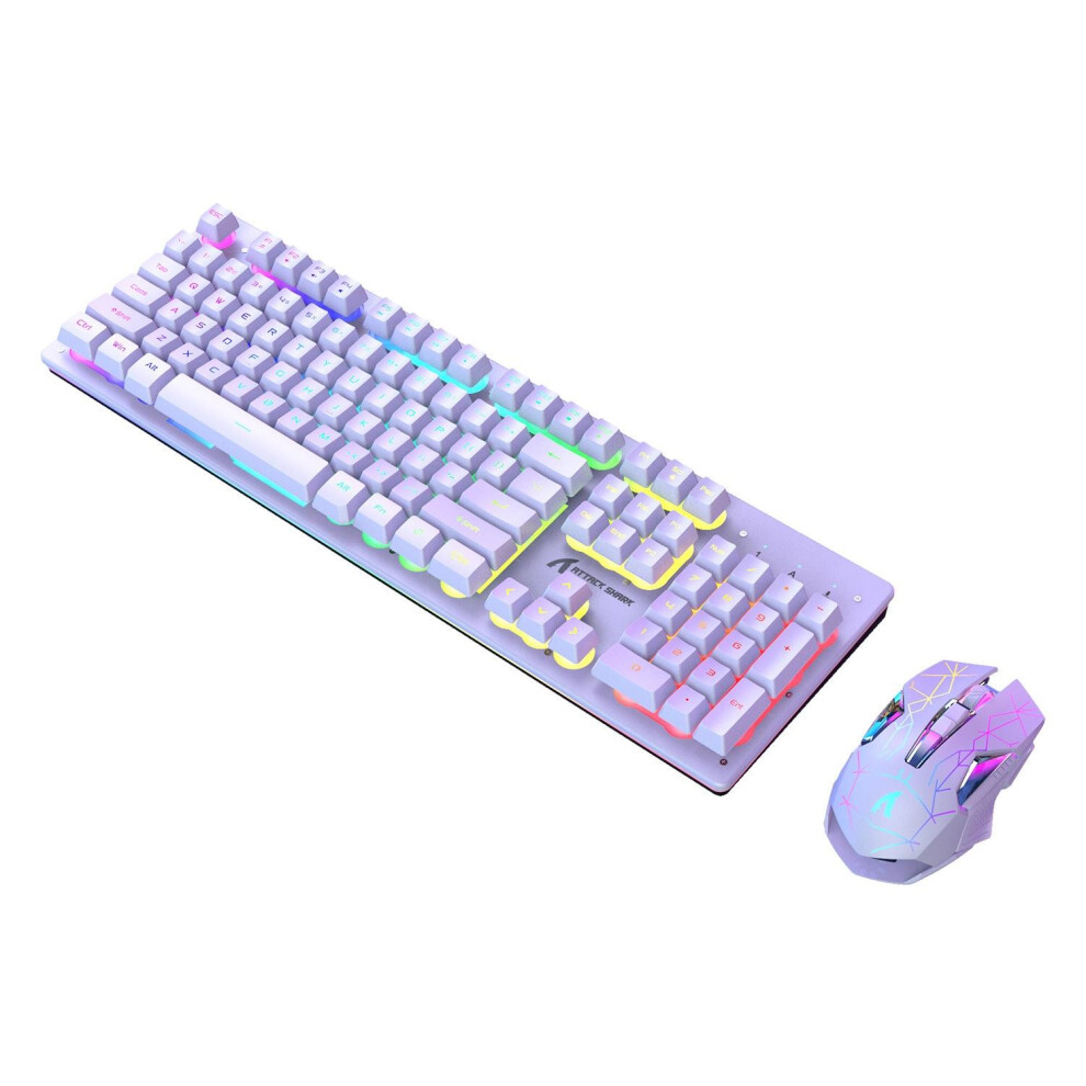 Attack Shark T3rgb Rgb Luminous Wireless Keyboard And Mouse Set 766262134425